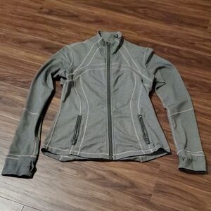 lululemon athletica Grey Define Jacket With Contrast Stitching
